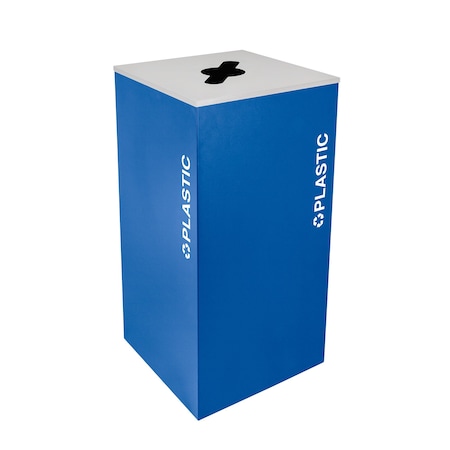 Ex-Cell Kaiser 36-Gal. Square Receptacle - Plastic decal, Blue RC-KD36-PL RYX